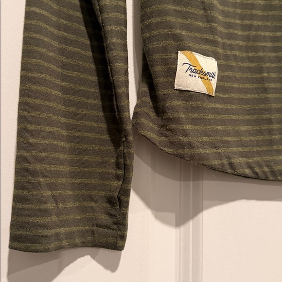 Tracksmith Olive Striped Horizon Long Sleeve - Picture 2 of 4